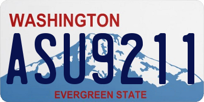 WA license plate ASU9211
