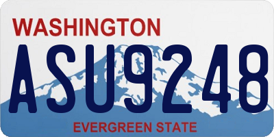 WA license plate ASU9248