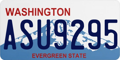 WA license plate ASU9295