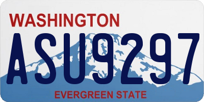 WA license plate ASU9297