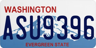 WA license plate ASU9396