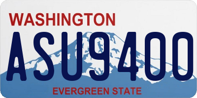 WA license plate ASU9400