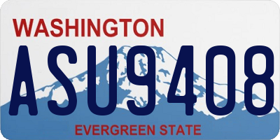 WA license plate ASU9408