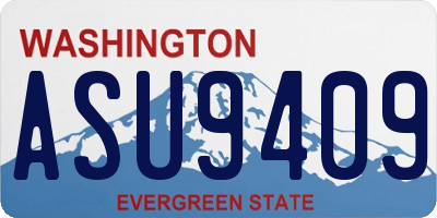 WA license plate ASU9409