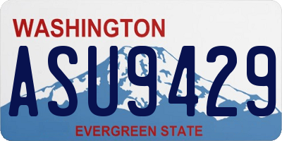 WA license plate ASU9429