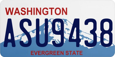 WA license plate ASU9438