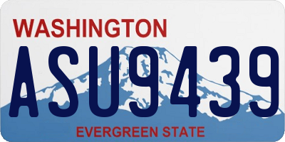 WA license plate ASU9439
