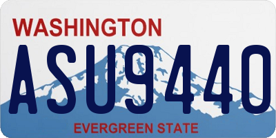 WA license plate ASU9440