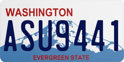 WA license plate ASU9441