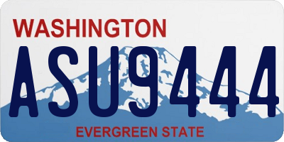 WA license plate ASU9444