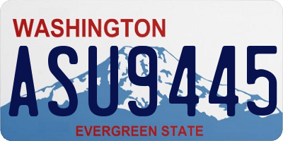 WA license plate ASU9445