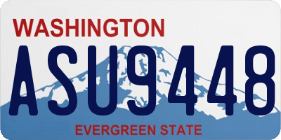WA license plate ASU9448
