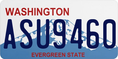 WA license plate ASU9460