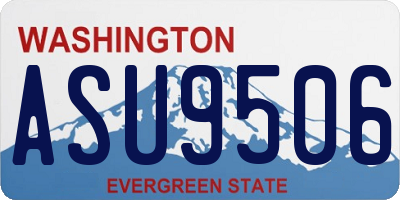 WA license plate ASU9506