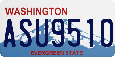 WA license plate ASU9510