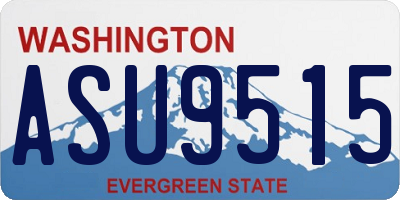 WA license plate ASU9515