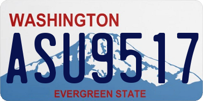 WA license plate ASU9517