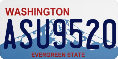 WA license plate ASU9520