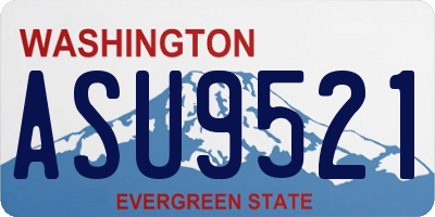 WA license plate ASU9521