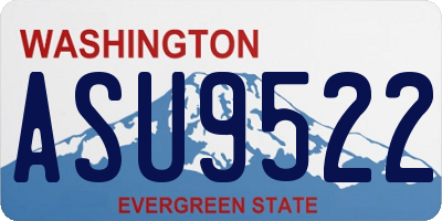WA license plate ASU9522