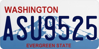 WA license plate ASU9525