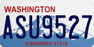 WA license plate ASU9527