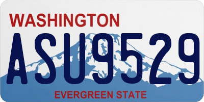 WA license plate ASU9529