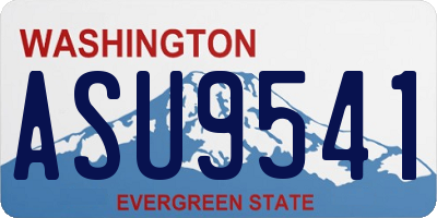 WA license plate ASU9541