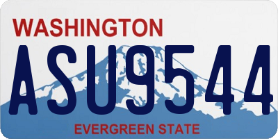 WA license plate ASU9544