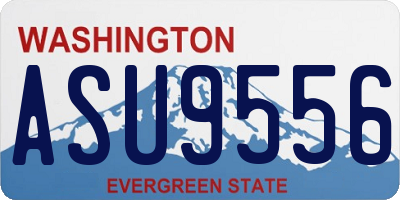 WA license plate ASU9556