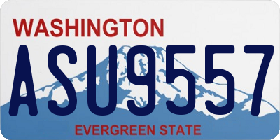 WA license plate ASU9557