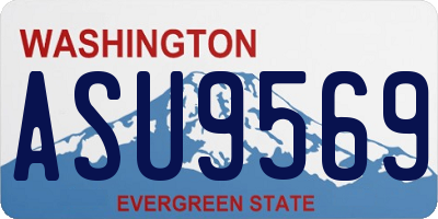 WA license plate ASU9569
