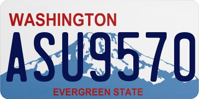 WA license plate ASU9570