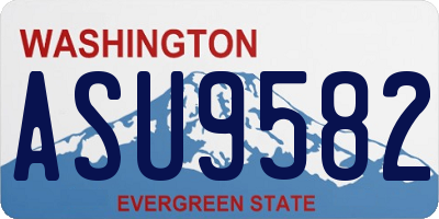 WA license plate ASU9582