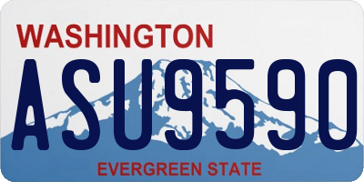 WA license plate ASU9590