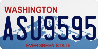WA license plate ASU9595