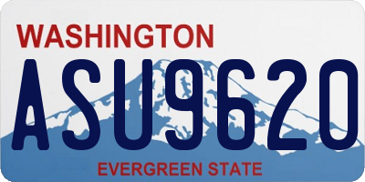 WA license plate ASU9620