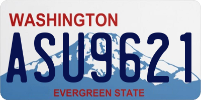 WA license plate ASU9621
