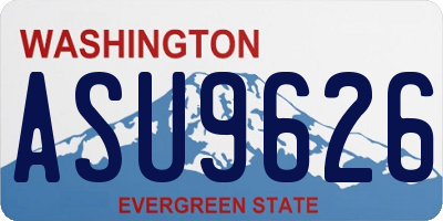 WA license plate ASU9626