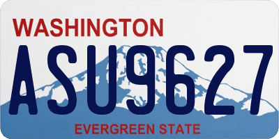 WA license plate ASU9627
