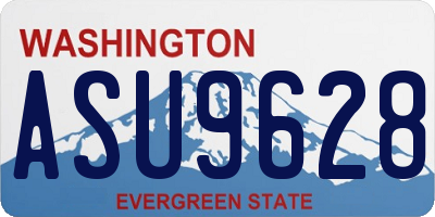 WA license plate ASU9628