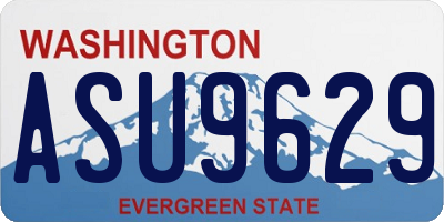 WA license plate ASU9629