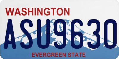 WA license plate ASU9630