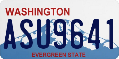 WA license plate ASU9641