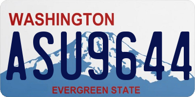 WA license plate ASU9644