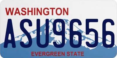 WA license plate ASU9656