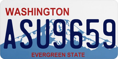WA license plate ASU9659