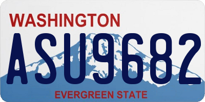 WA license plate ASU9682