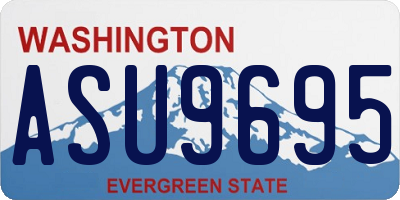 WA license plate ASU9695