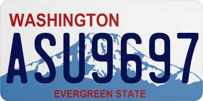 WA license plate ASU9697